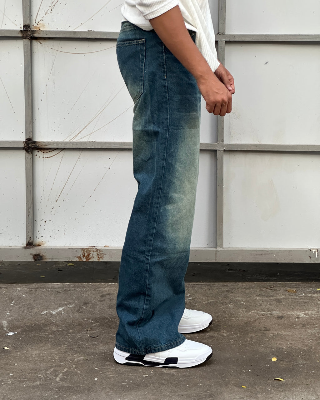 Vintage Blue Wide Leg Jeans