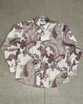 Paisley Print Linen Blend Shirt 001