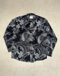 Paisley Print Linen Blend Shirt 004