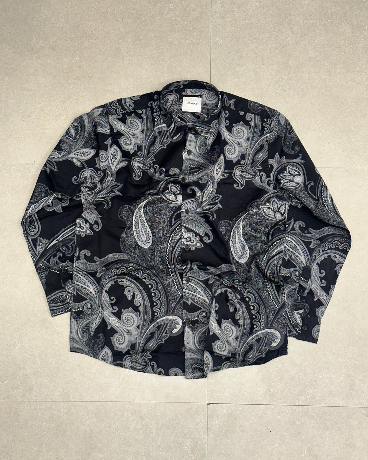 Paisley Print Linen Blend Shirt 004