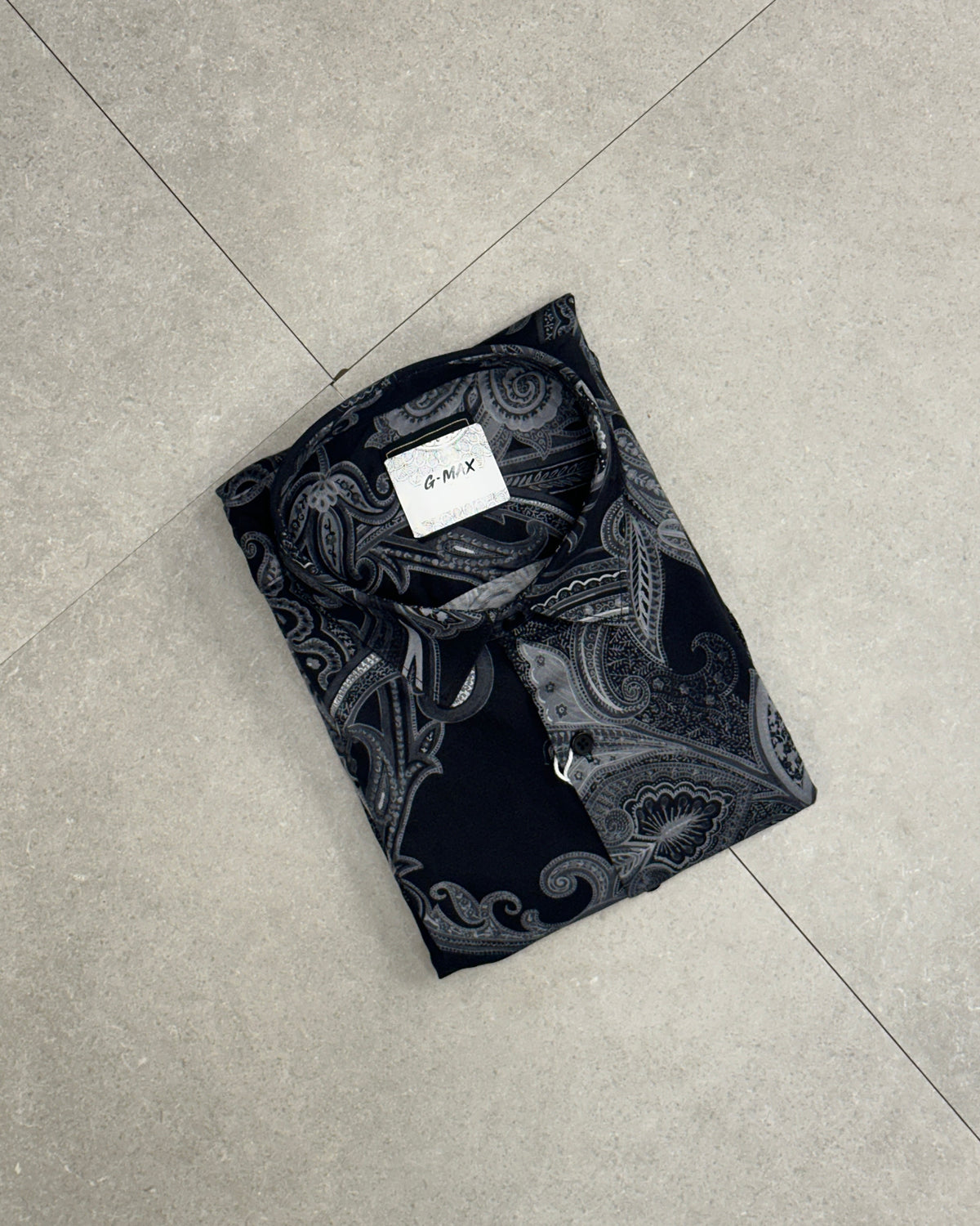 Paisley Print Linen Blend Shirt 004