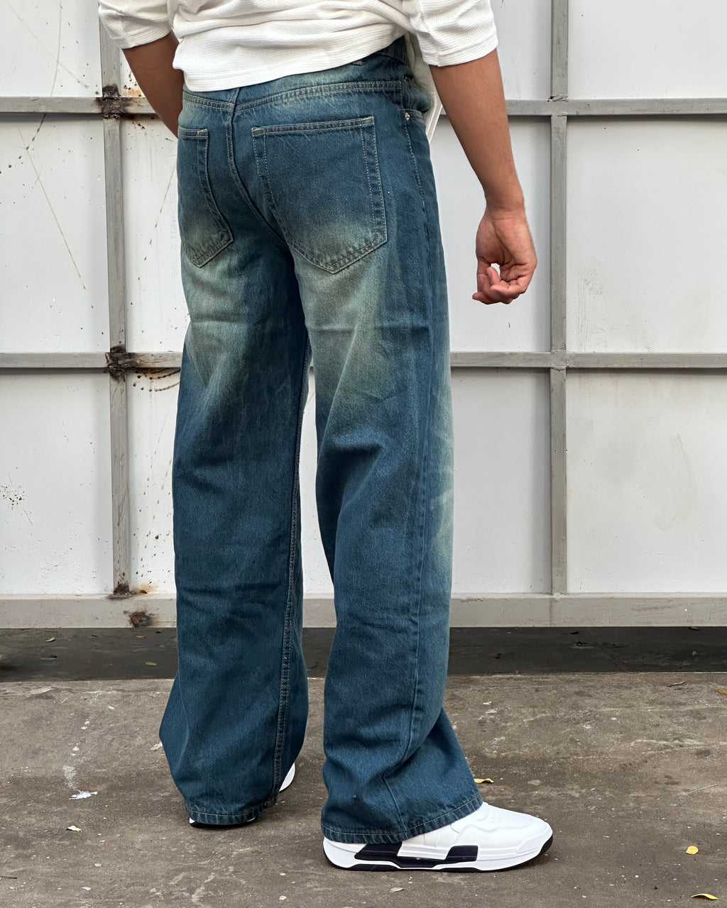 Vintage Blue Wide Leg Jeans